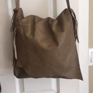 Butter soft handmade leather purse with fringe